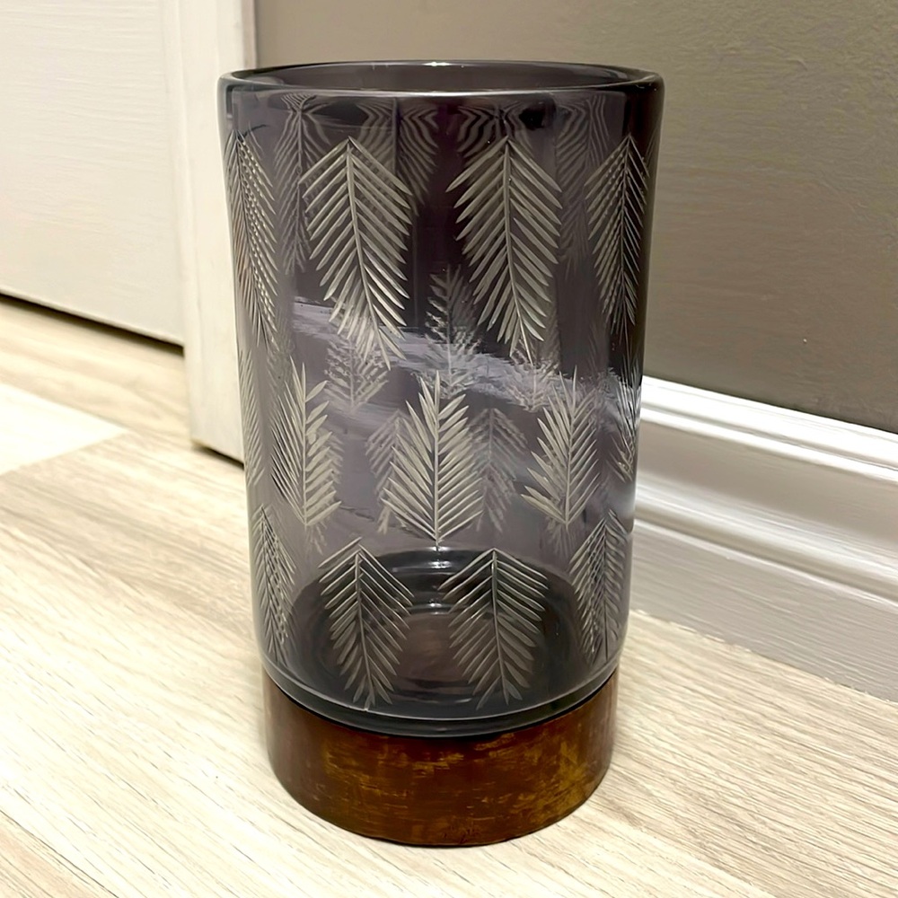 🪶 Etched Glass Candle Holder/Vase 🪶
